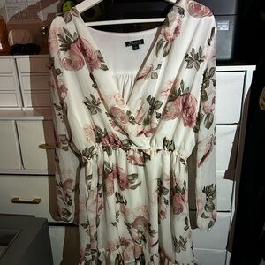 Floral V-Neck Dress